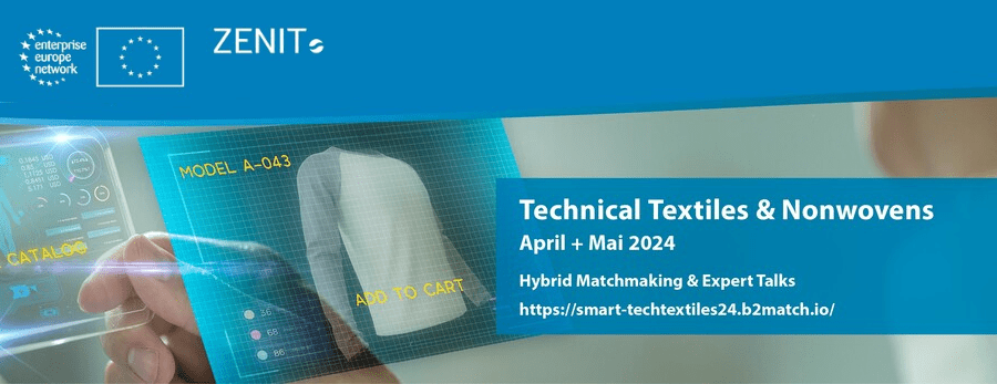Smart & Technical Textiles 2024 – Eveniment de afaceri online dedicat antreprenorilor din industria textilă │1 aprilie – 31 mai 2024